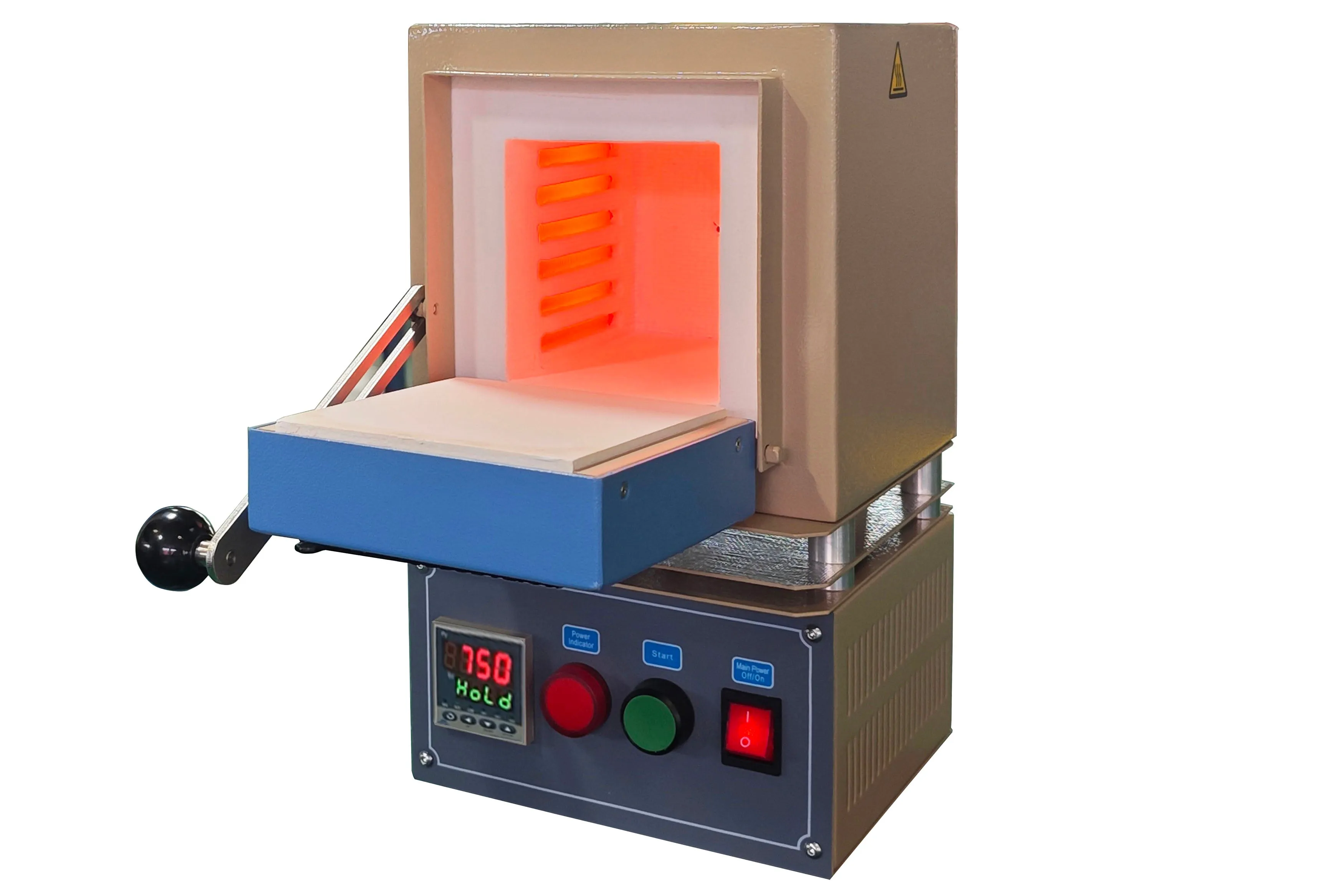 1100C Compact Muffle Furnace (4"x4"x5") w/ Programmable Temp. Controller - KSL1100XS