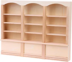 1:12 Dollhouse Mini Bookcase Display Shelf Bookshelf Locker Doll House Decor Dollhouse Furniture Accessories