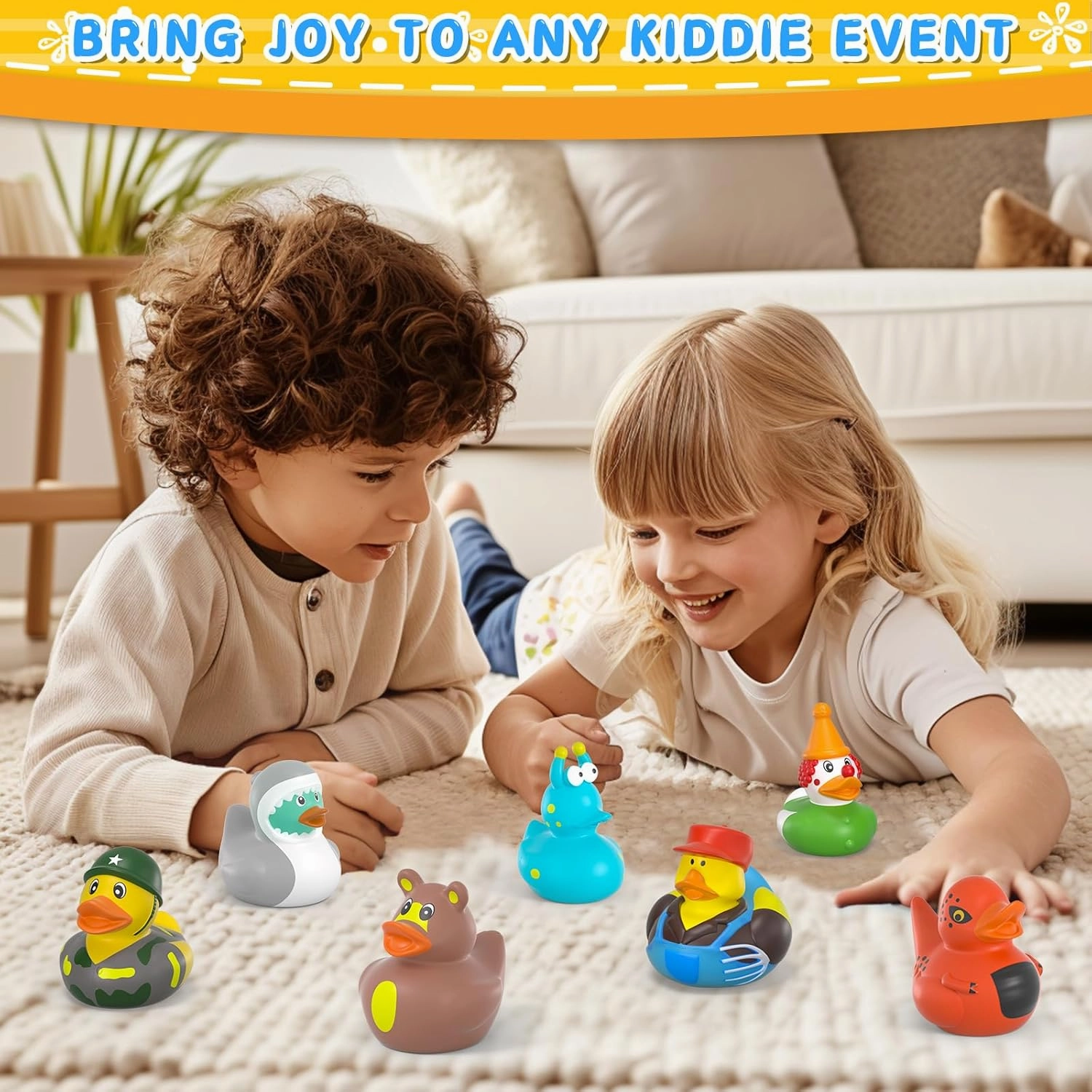 120 Pcs Rubber Ducks in Bulk, Jeep Ducks, Mini Rubber Duckies for Toddler Baby Bath Toys, Kids Bath Pool Toys, Duck Gifts for Birthday Party Favors