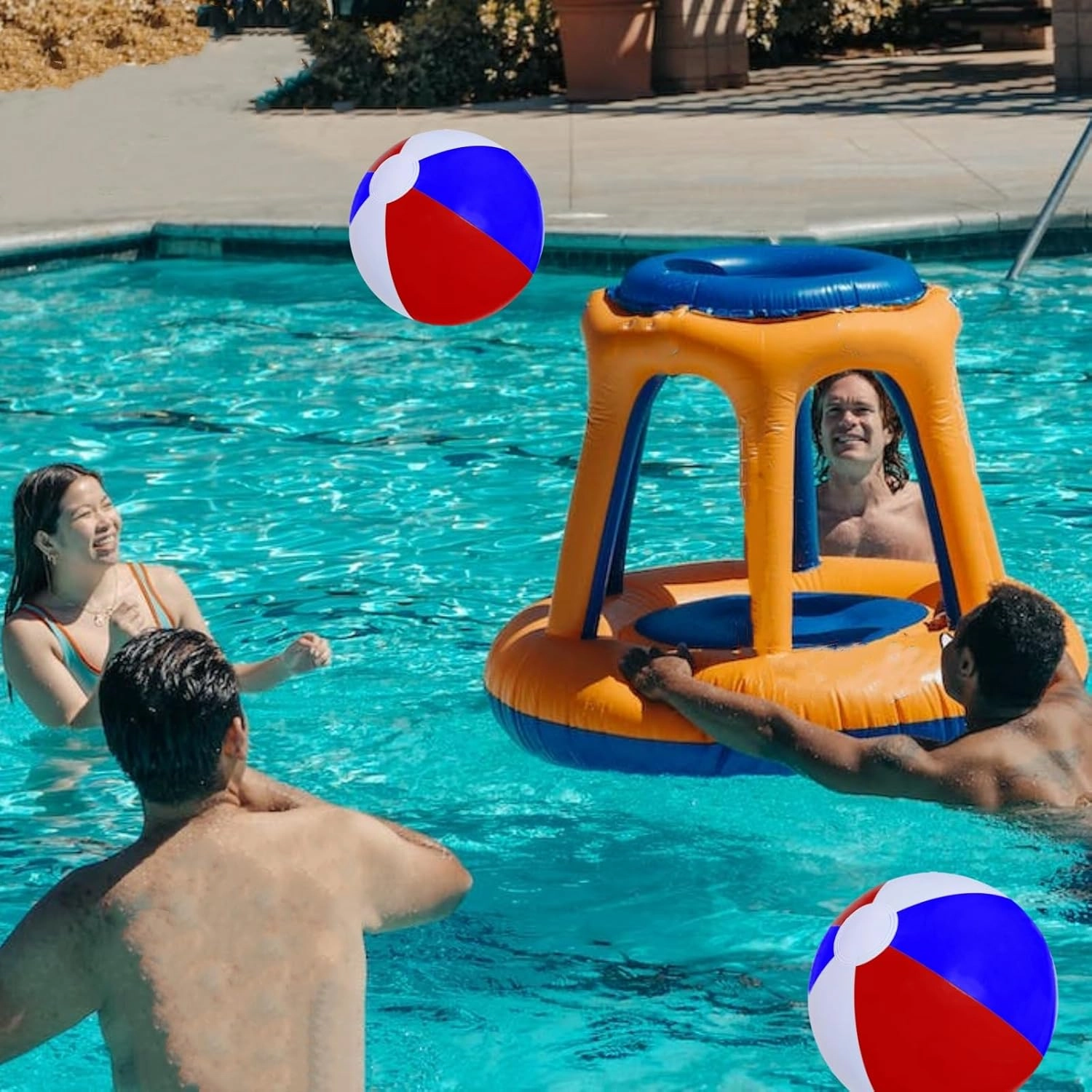 12" Beach Balls Bulk 12 Pack Inflatable Pool Ball for Kids Summer Water Games Party Supplies