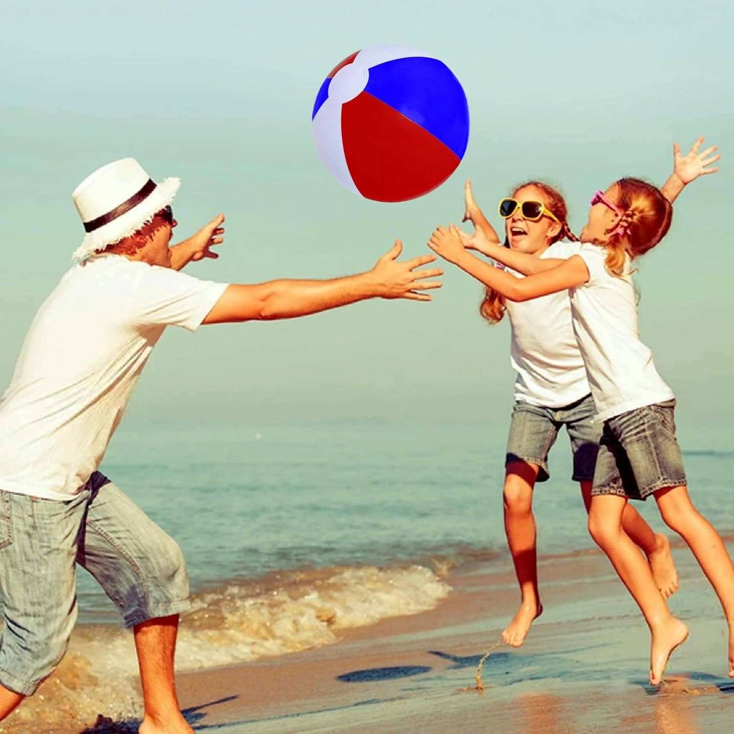 12" Beach Balls Bulk 12 Pack Inflatable Pool Ball for Kids Summer Water Games Party Supplies
