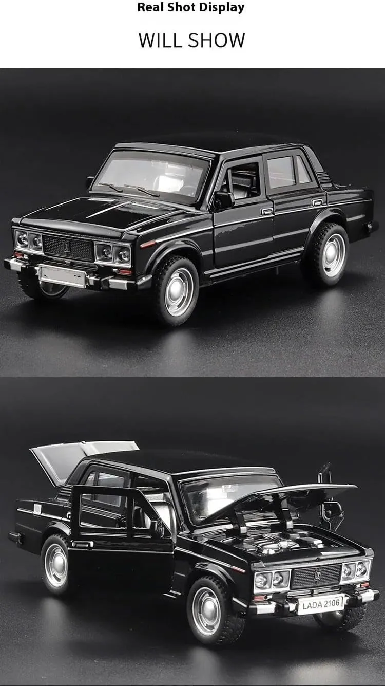 1:32 for Alloy Classic Car Model Diecast Metal Pull Back Children Miniature Vehicle Model Kid Present(Black)