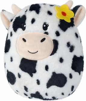 13" Cow Plush Pillow, Soft Squishy Cow Stuffed Animal for Cuddling & Relaxation, Cute Plush Toy Decor, for Kids & Adults