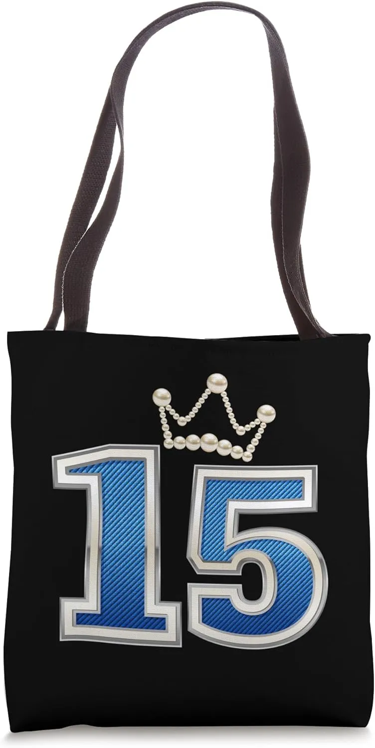 15th Birthday. Number 15 girl's, women’s Tote Bag