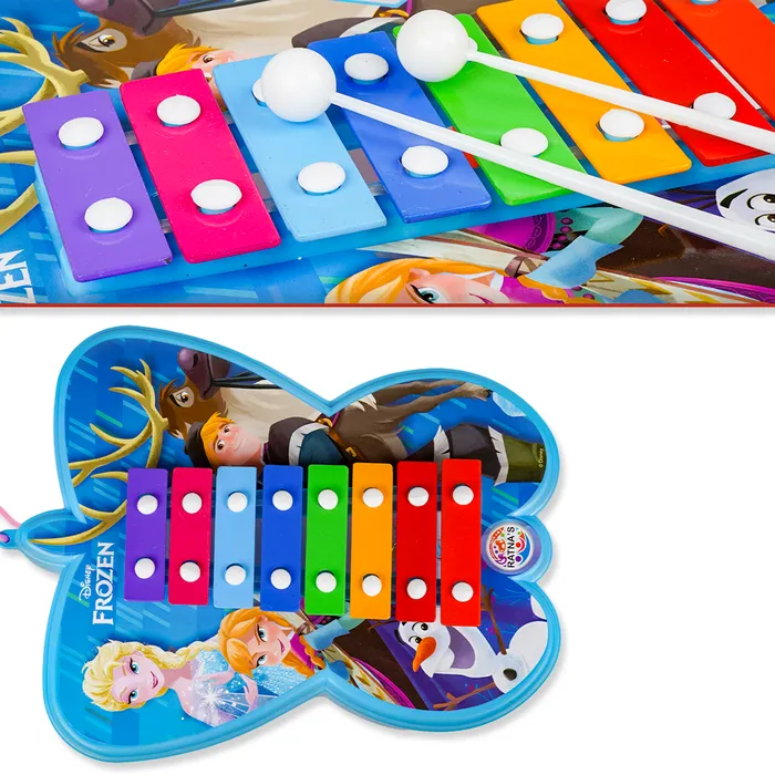 2 in 1 Disney Frozen Pull Along Xylophone with 2 Sticks (1-4 Years)
