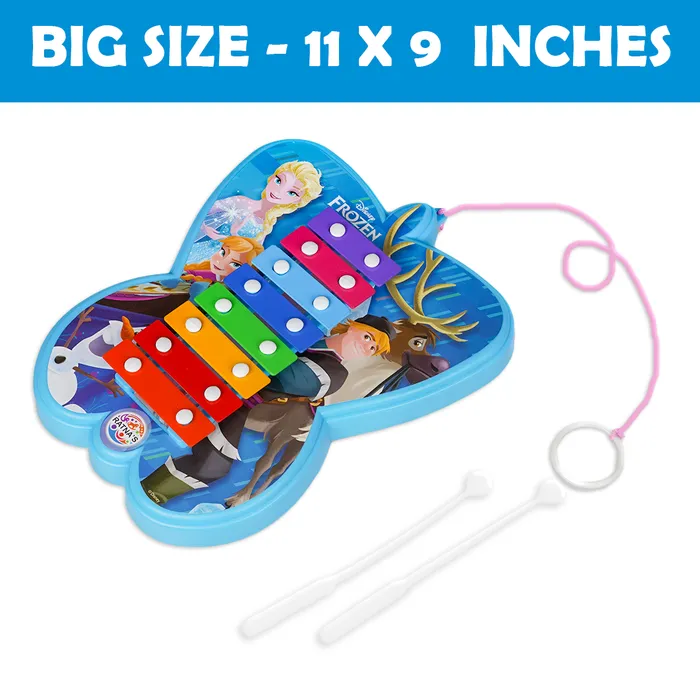 2 in 1 Disney Frozen Pull Along Xylophone with 2 Sticks (1-4 Years)