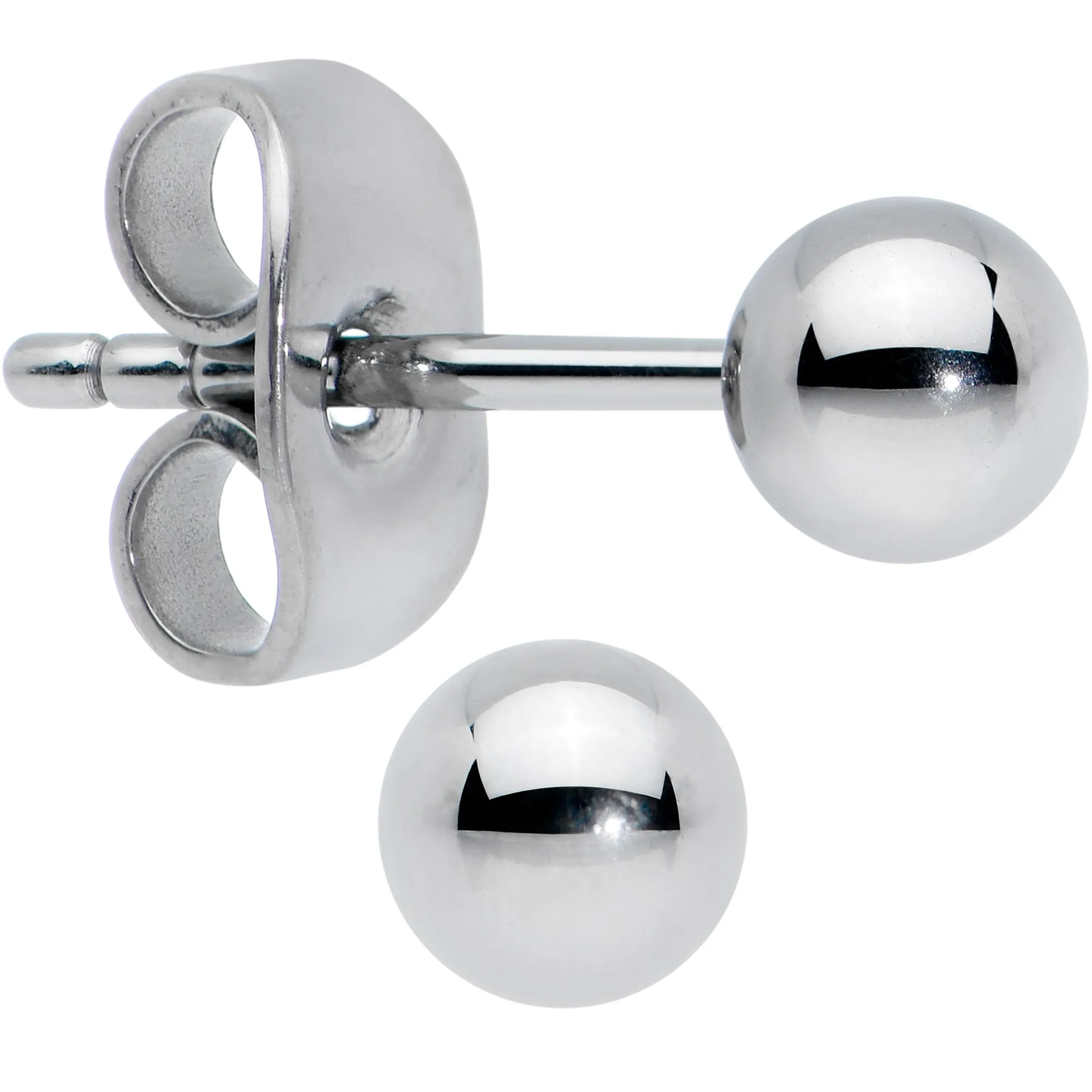 20 Gauge 4mm Ball End Grade 23 Titanium Post Stud Earrings