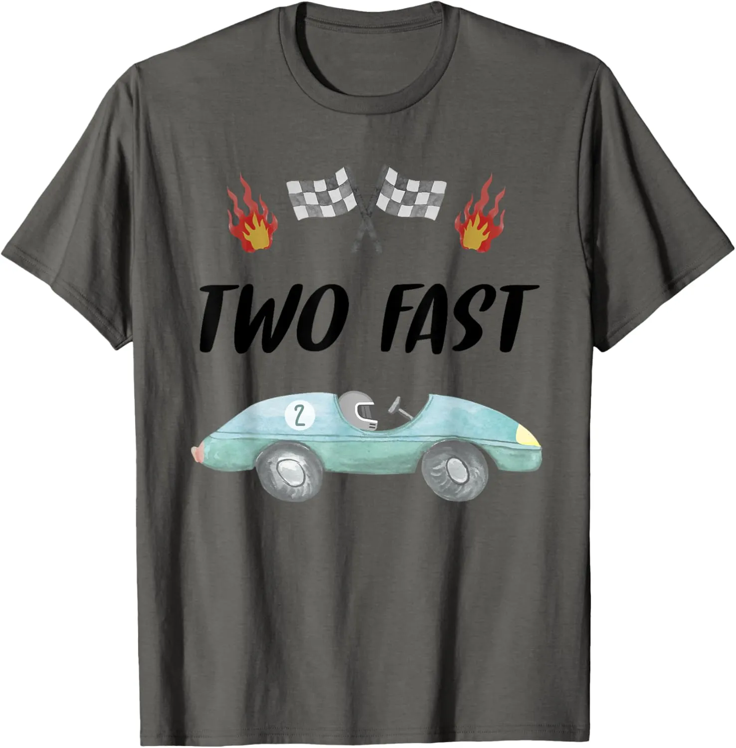 2nd Birthday Two Fast Race Car Second Bday Party Family T-Shirt