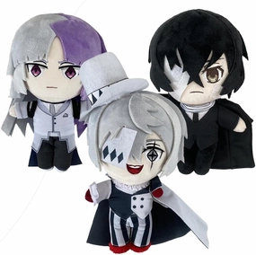 2pcs/3pcs Anime Figures Plush Nikolai Gogol & Sigma Cosplay Stuffed Figures Pillow, Cute Manga Characters Throw Pillow Home Decoration Gifts (3PCS)