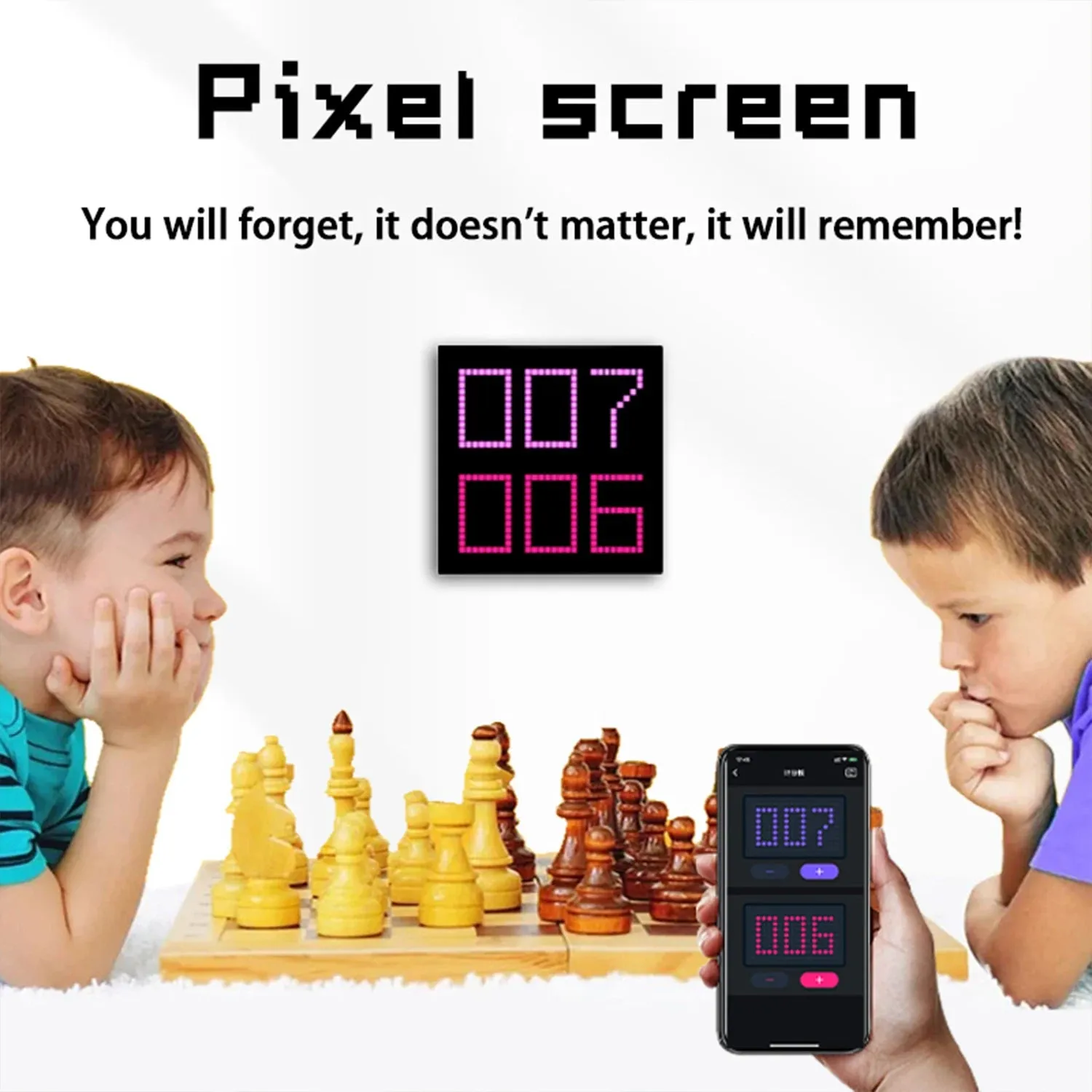 32x32 RGB USB Smart LED Matrix Pixel Display, Desktop Screen Text Car Sign, Window APP Control Graffiti Night Light for Home Room