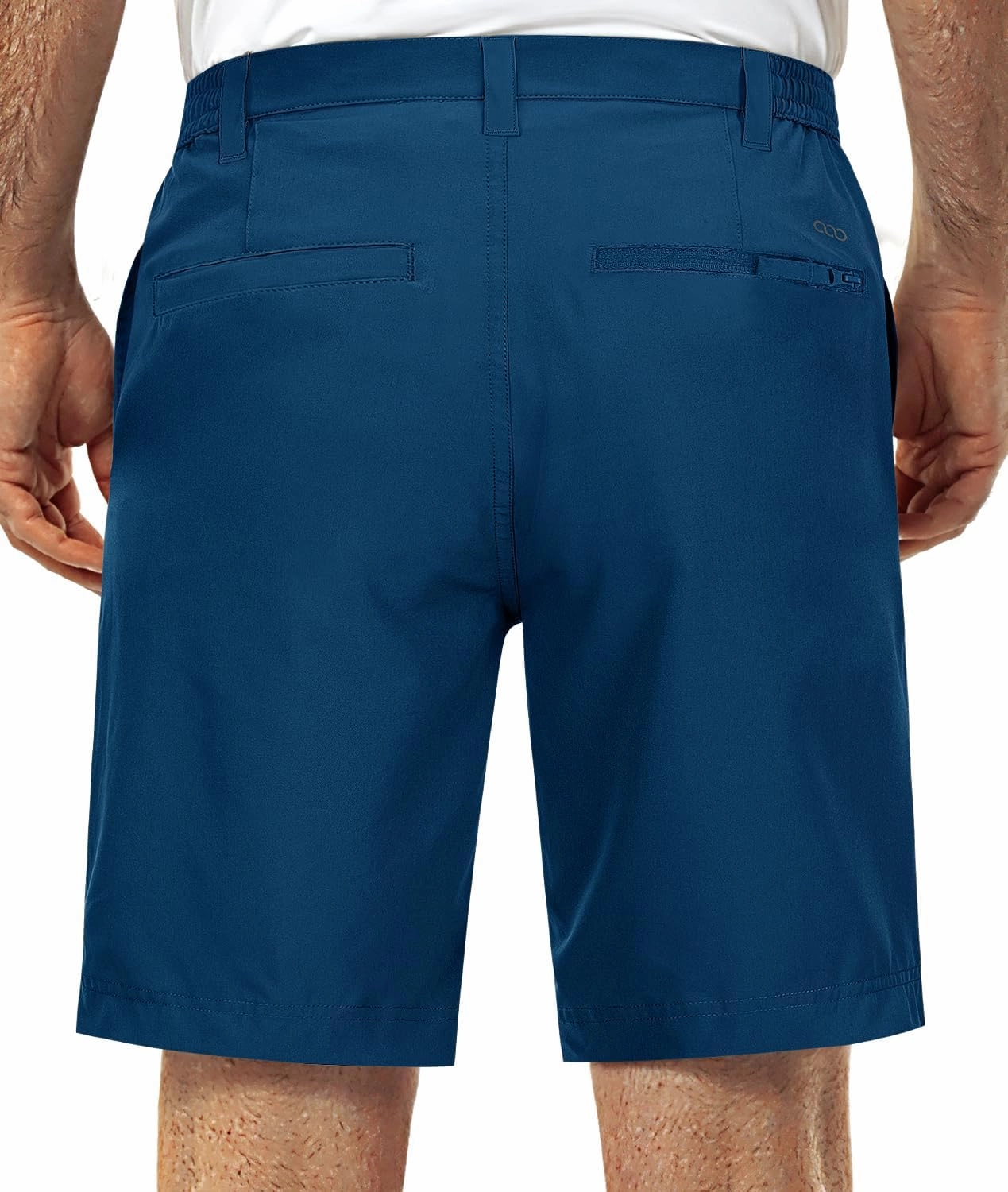 33,000ft Mens Golf Shorts 9 inch Inseam Quick Dry Elastic Waist Classic-Fit Drawstring Dress Shorts Hiking Fishing Business