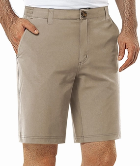 33,000ft Mens Golf Shorts 9 inch Inseam Quick Dry Elastic Waist Classic-Fit Drawstring Dress Shorts Hiking Fishing Business