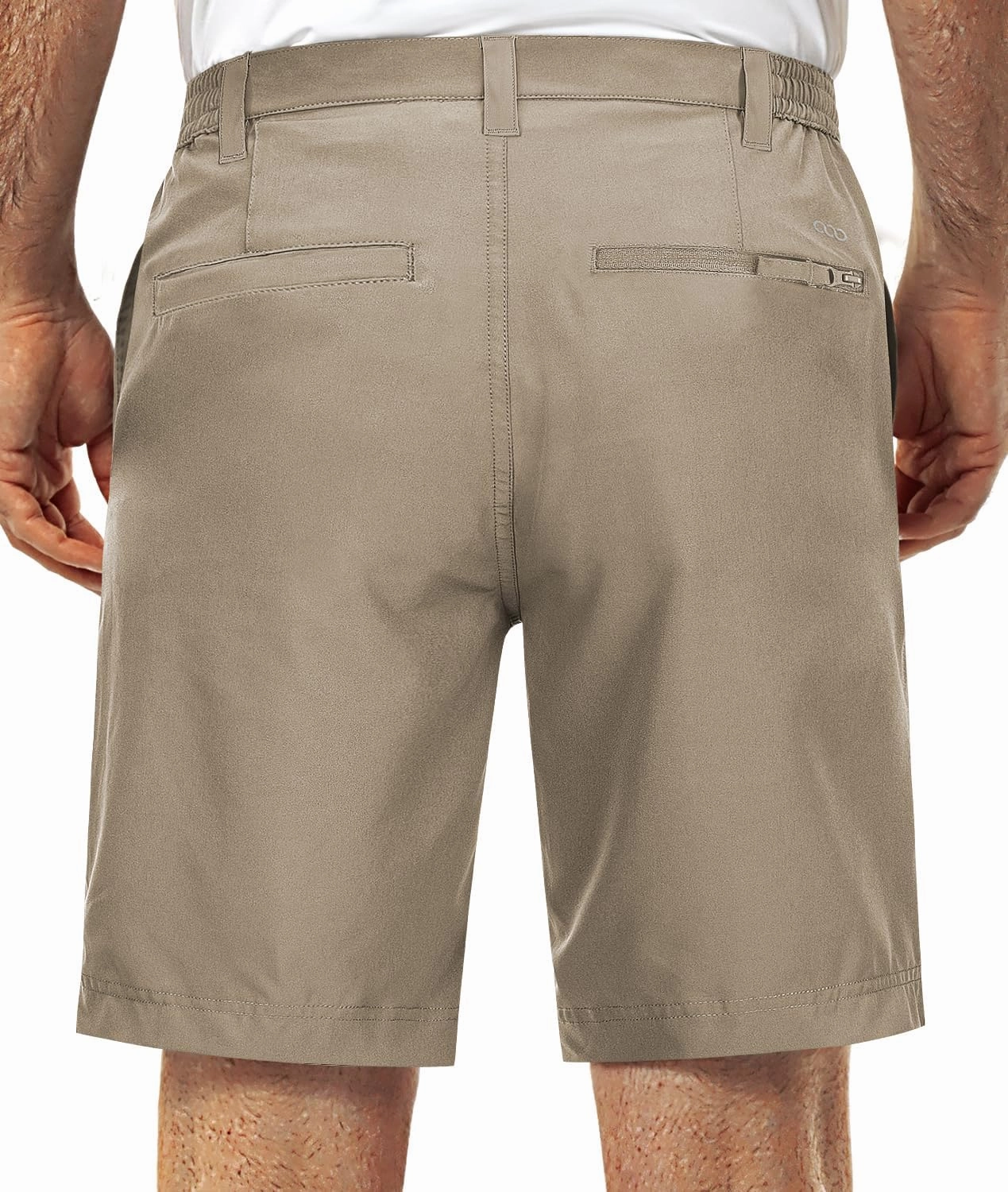 33,000ft Mens Golf Shorts 9 inch Inseam Quick Dry Elastic Waist Classic-Fit Drawstring Dress Shorts Hiking Fishing Business
