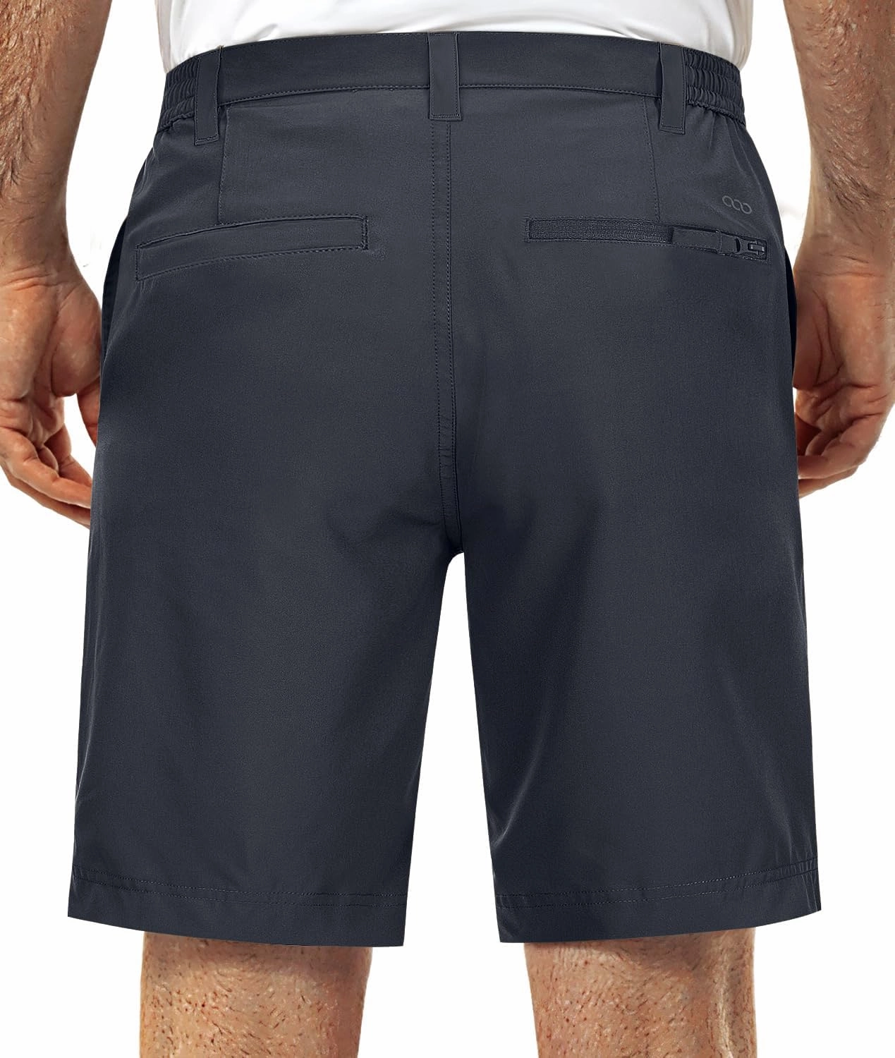33,000ft Mens Golf Shorts 9 inch Inseam Quick Dry Elastic Waist Classic-Fit Drawstring Dress Shorts Hiking Fishing Business