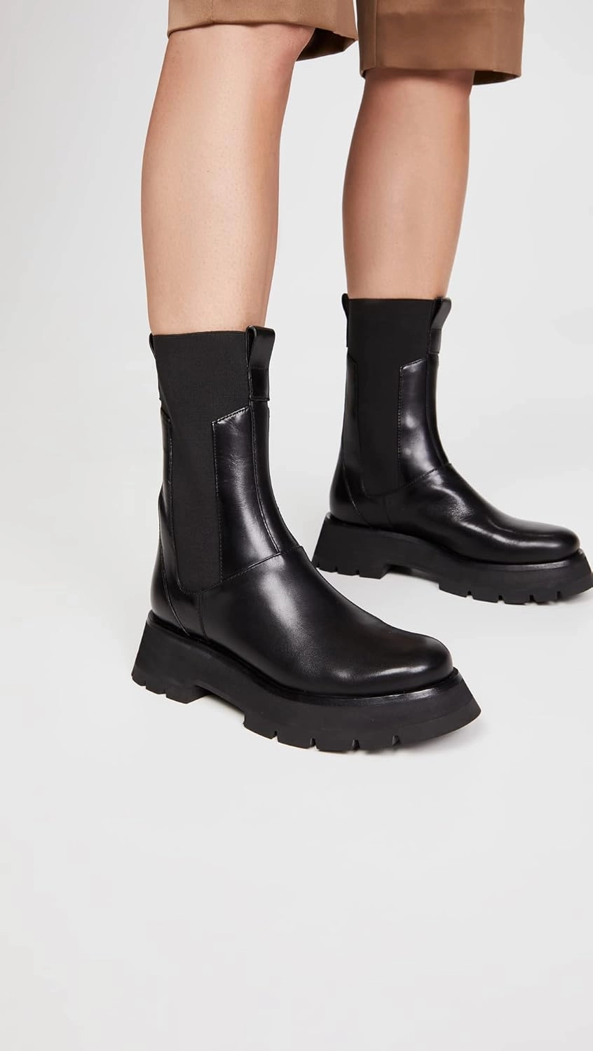 3.1 Phillip Lim Women's Kate Lug Sole Combat Boots