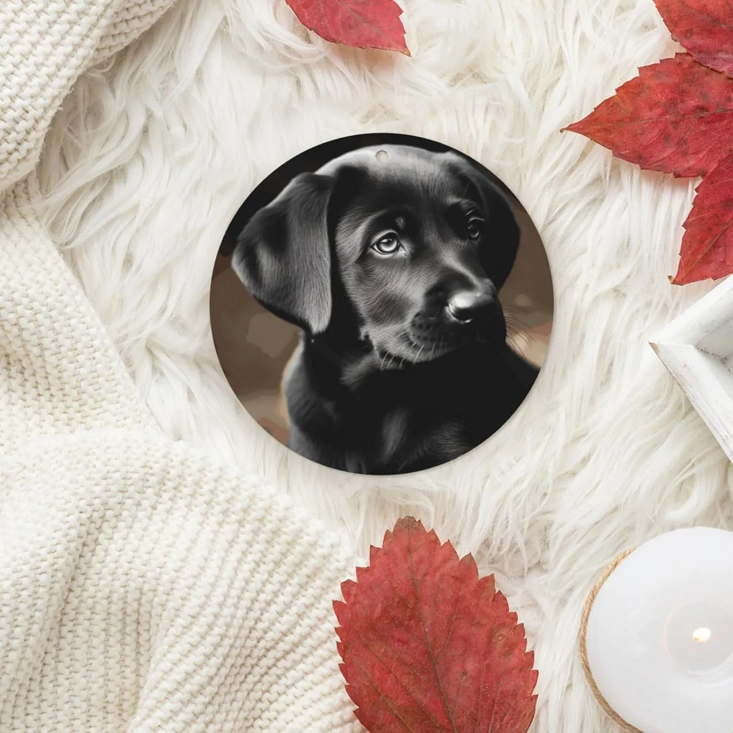 4 Pcs Car Air Fresheners Hanging Air Freshener Fragrance Scented Cards Car Aromatherapy Tablets Black Labrador Puppy Car Freshener Car Interior Mirror Pendant Gifts for Women Men