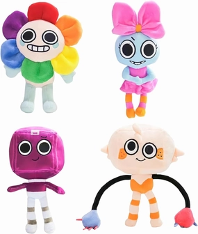 4PC Dandy's World Plush - Fans Gift, 2024 New Horror Stuffed Doll for Kids and Adults, Halloween Christmas Birthday Choice for Boys Girls