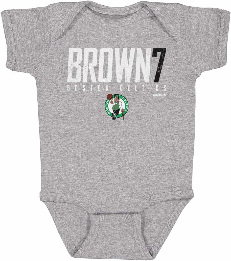 500 LEVEL Jaylen Brown Boston Celtics One-Piece Infant Bodysuit - Jaylen Brown Boston Celtics Elite WHT