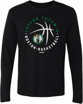 500 LEVEL Jayson Tatum Boston Celtics Long Sleeve Shirt - Jayson Tatum Boston Celtics Player Ball