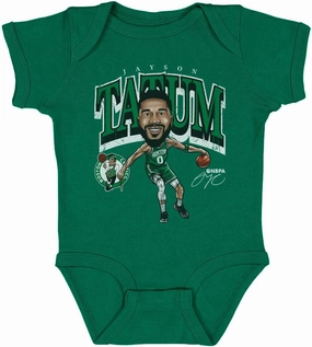 500 LEVEL Jayson Tatum Boston Celtics One-Piece Infant Bodysuit - Jayson Tatum Boston Celtics Cartoon