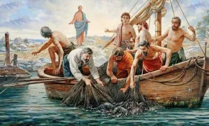 500pcs Fishing Boat Painting Puzzle Wooden Jigsaw Puzzles for Family Games Suitable for Teenagers and Adults Gift for Women Men 20.5x15 Inch