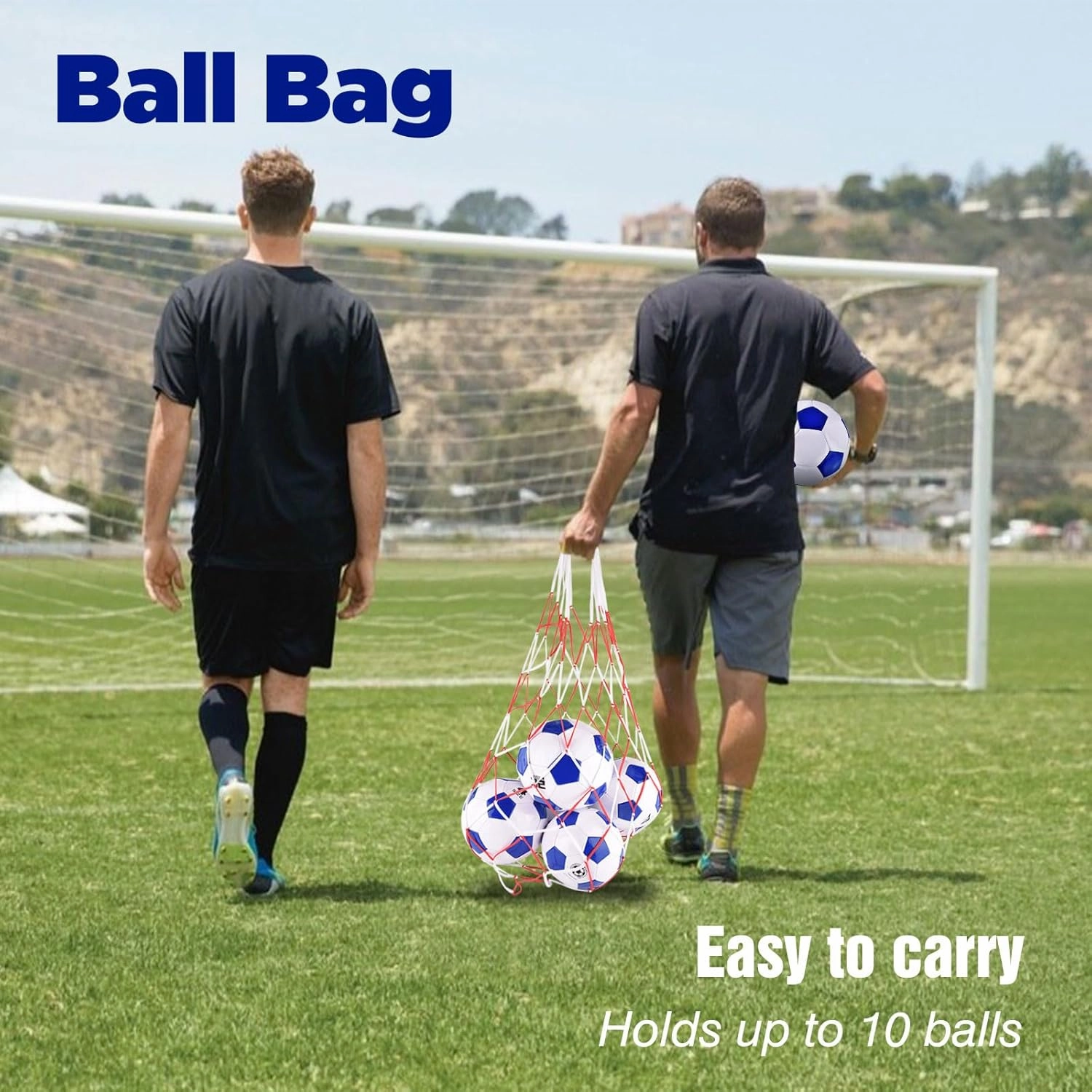 6 Pack Classic deflated Soccer Balls Size 3/4/5 with Pump and Mesh Bag for Indoor Outdoor Lawn Game Training Practice Bulk Sport Gift for Teens Adults