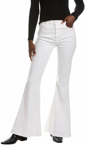 7 For All Mankind womens Megaflare in Clean White