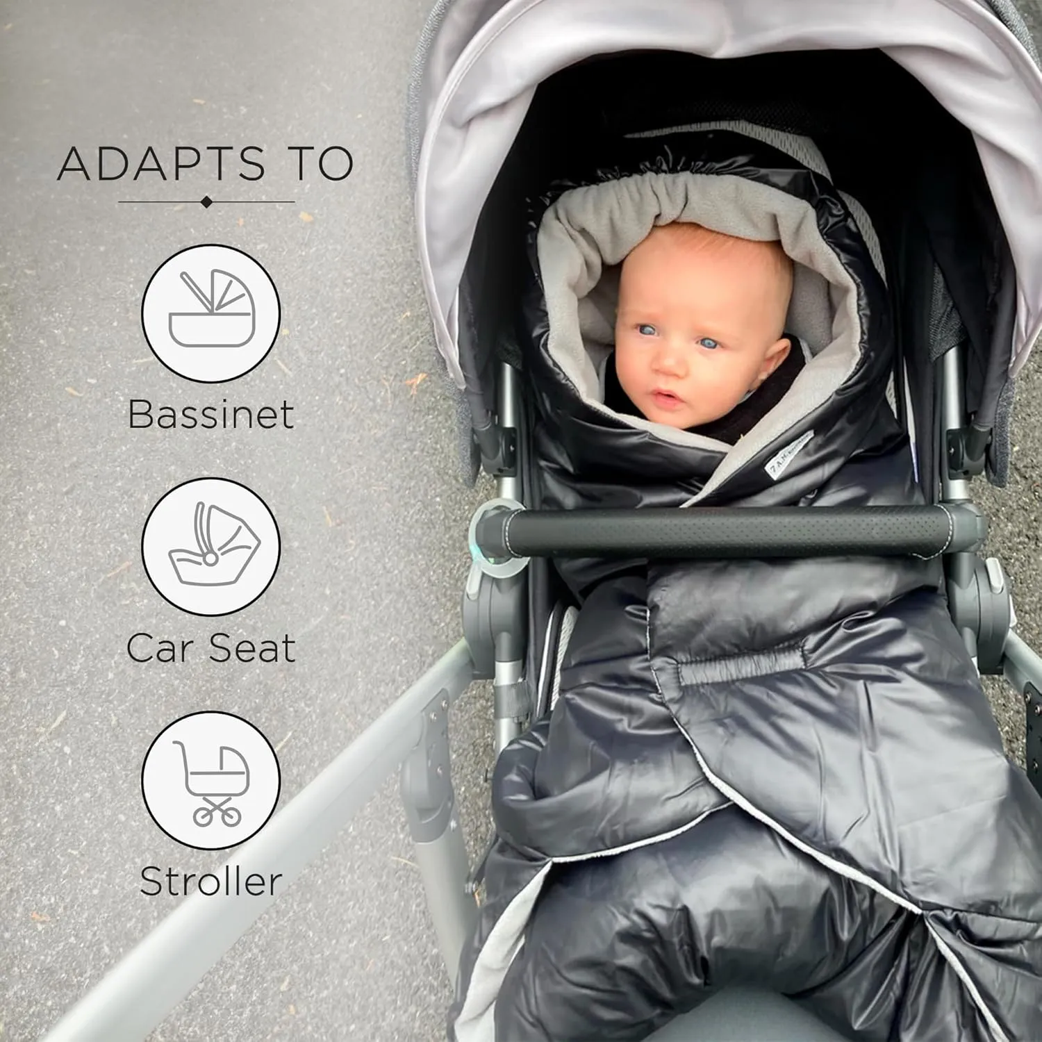 7AM Baby Car Seat Blanket - Multifunctional Car Seat Cover for Toddlers, Winter Stroller & Car Seat Swaddle Blanket, Micro-Fleece & Plush Lined Warm Carseat Cover | (Checkers Rose Dawn, 0-6M)