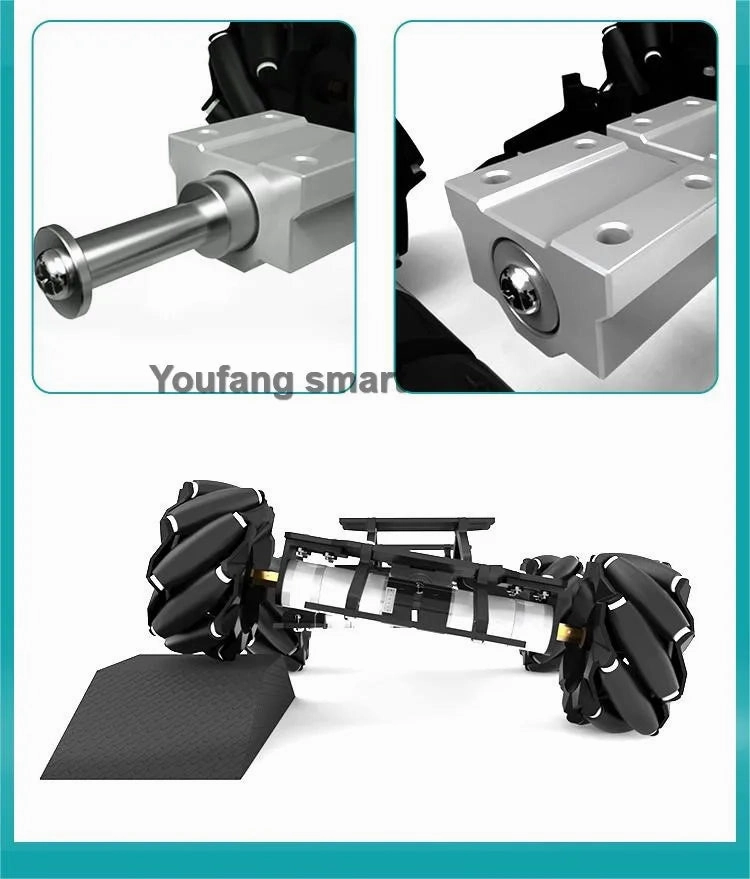 7kg Load 4WD Mecanum Robot Car with Encoder/Magnetic Motor Suspension Chassis for Robot Car DIY Kit RC Tank Programmable Robot