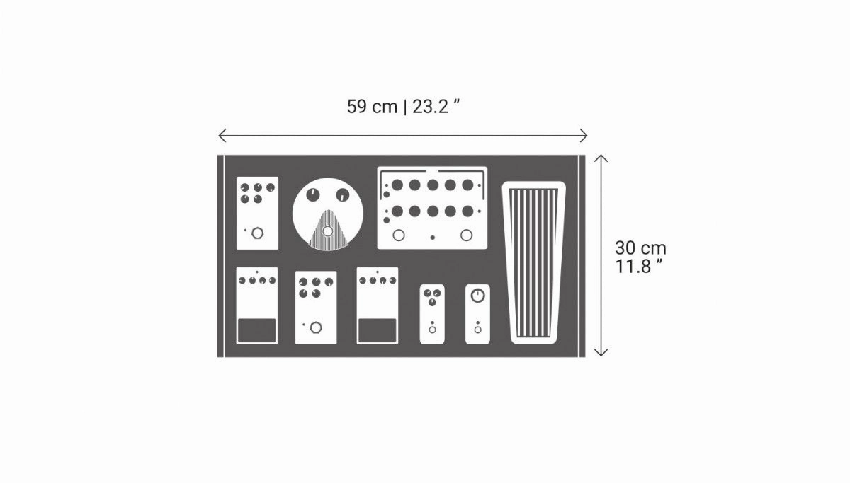 (Display model- 20% off) - Smart Track® S2 - Free Routing : velcro alterantive pedalboard