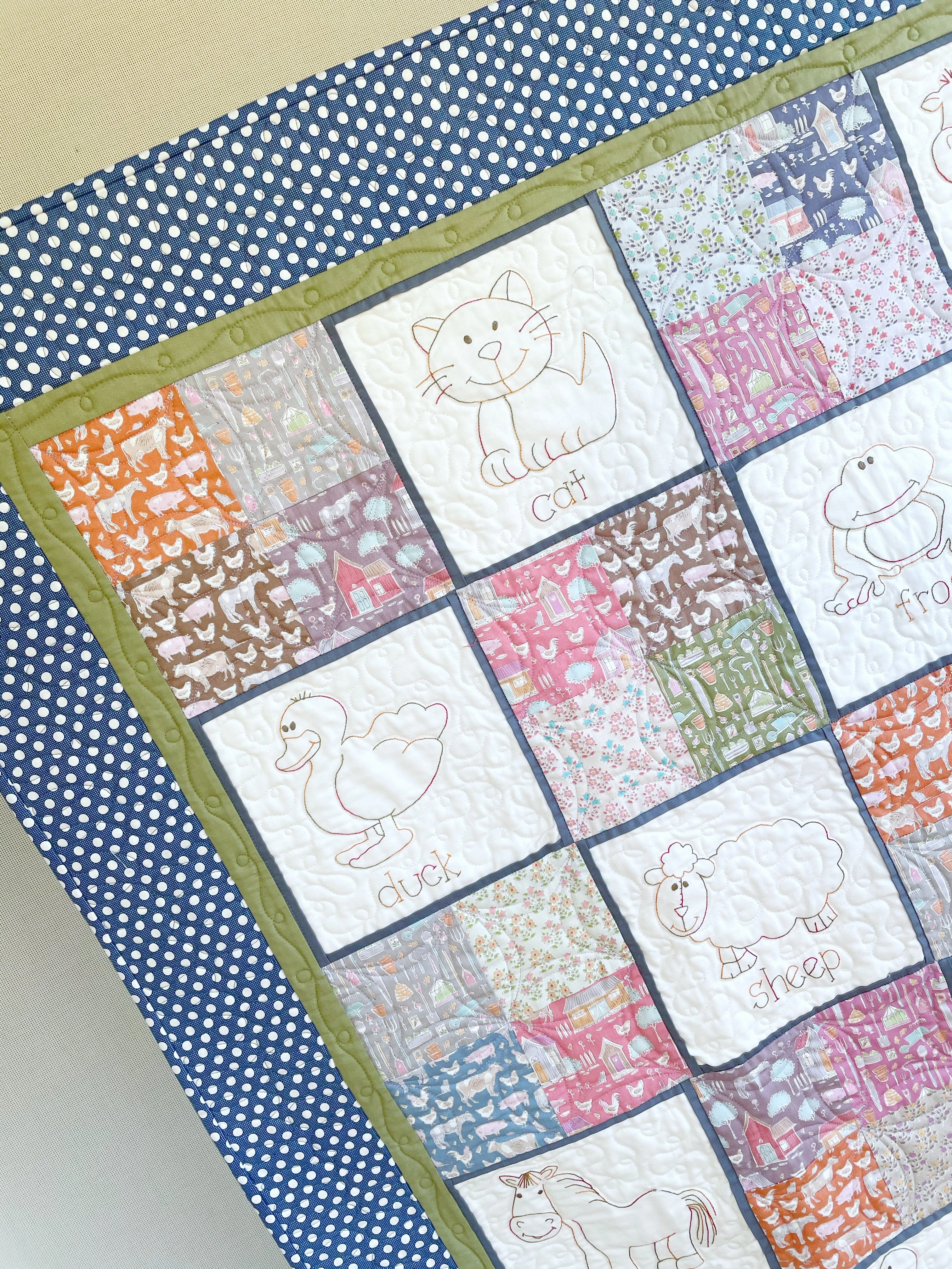‘Farmyard Animals’ Quilt Kit