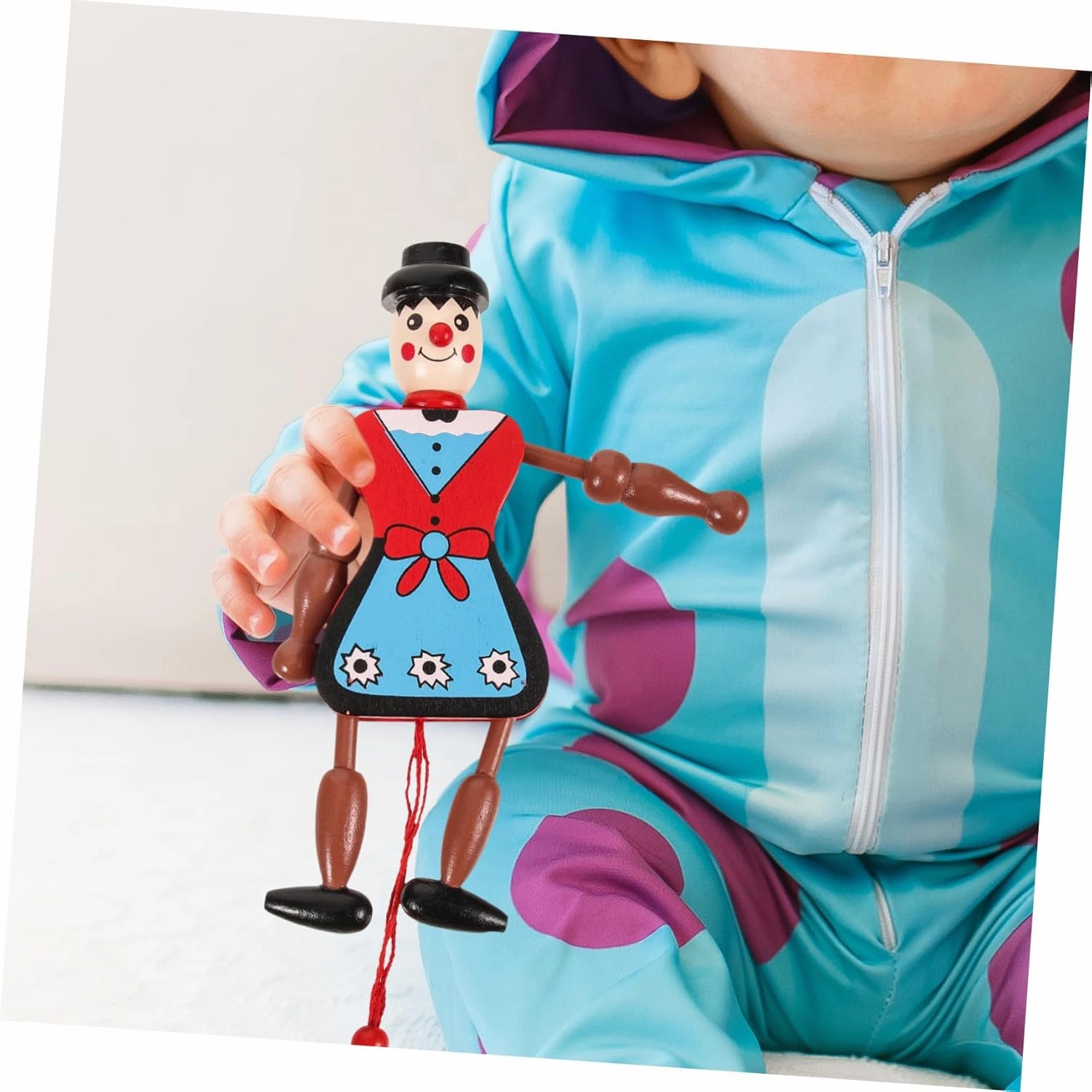 ABOOFAN 8pcs Creative Puppet Doll Toys Funny Marionette Pull String Puppets for Boys and Girls Unique Hanging Decor for Home Fashionable for Boys and Girls Style