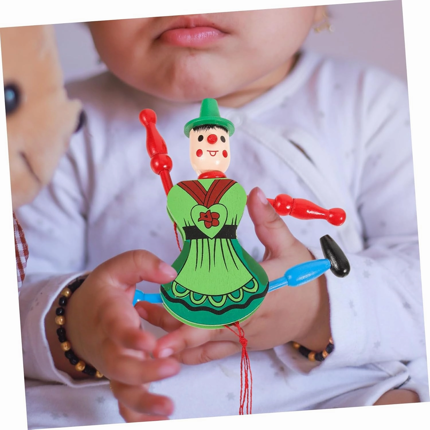 ABOOFAN 8pcs Creative Puppet Doll Toys Funny Marionette Pull String Puppets for Boys and Girls Unique Hanging Decor for Home Fashionable for Boys and Girls Style