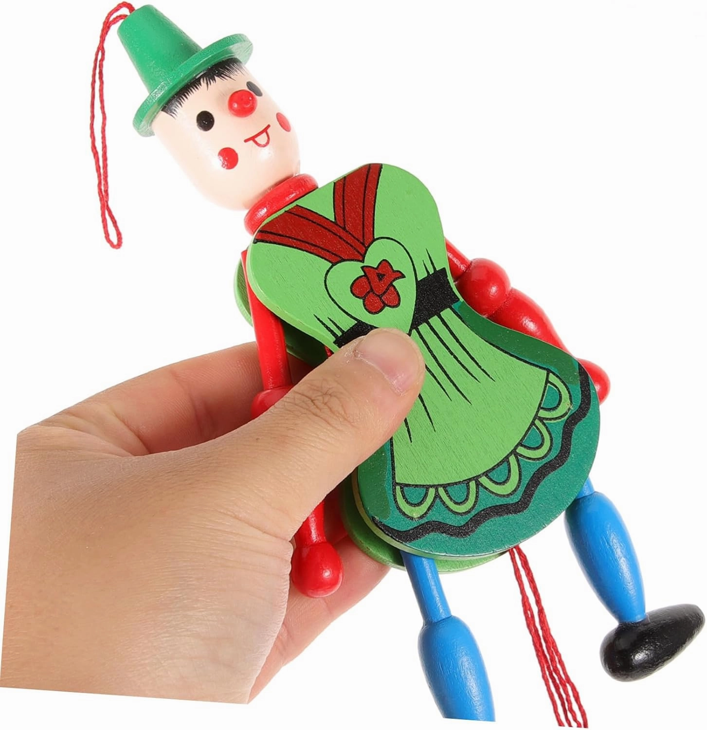 ABOOFAN 8pcs Creative Puppet Doll Toys Funny Marionette Pull String Puppets for Boys and Girls Unique Hanging Decor for Home Fashionable for Boys and Girls Style