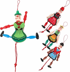 ABOOFAN 8pcs Creative Puppet Doll Toys Funny Marionette Pull String Puppets for Boys and Girls Unique Hanging Decor for Home Fashionable for Boys and Girls Style