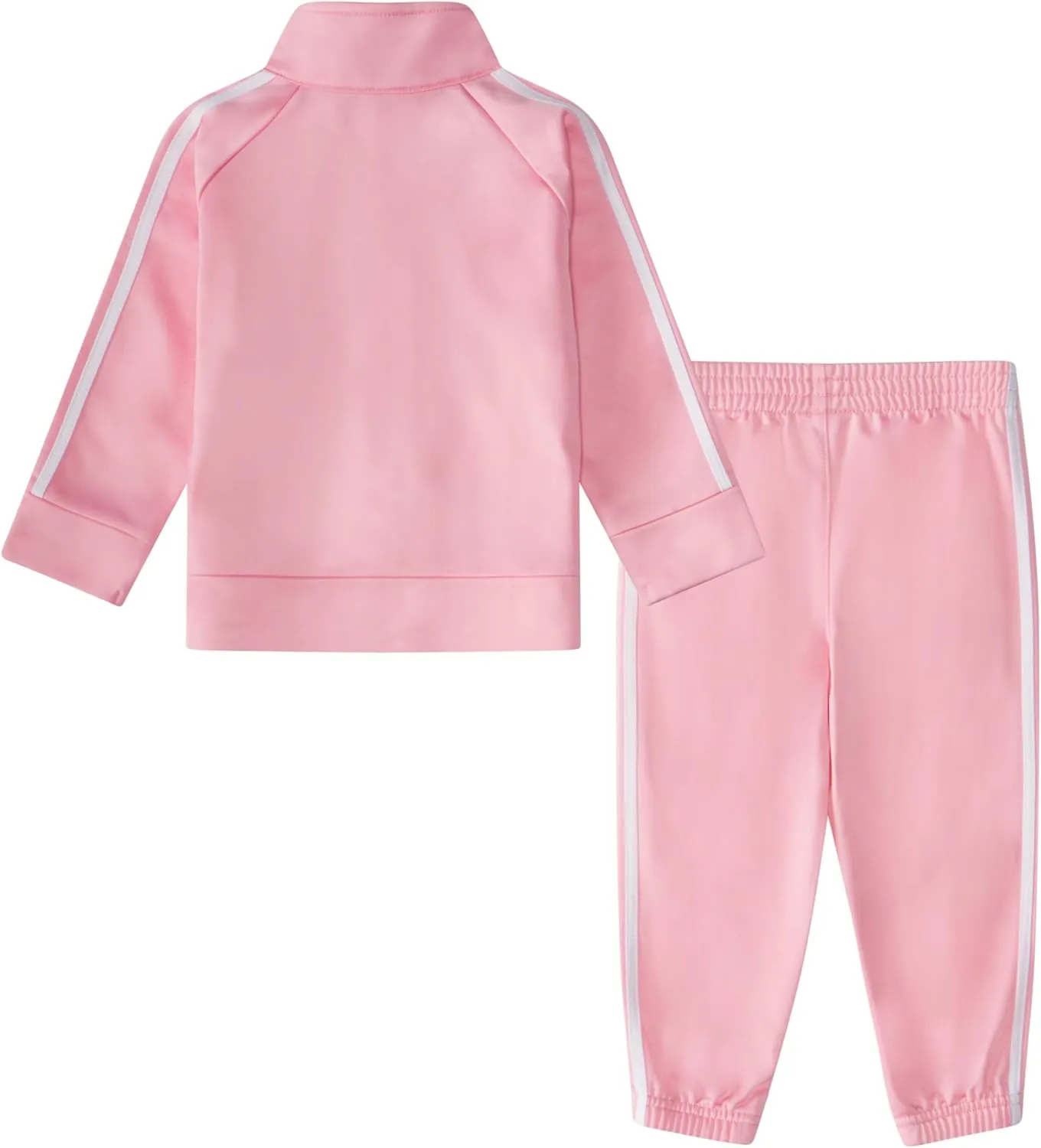 adidas Baby Girl's Zip Front Classic Tricot Jacket and Joggers Set