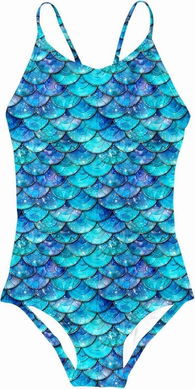 AIDEAONE Girls Swimsuit 3-12 Years One Piece Bathing Suit Quick Dry Beach Swimwear