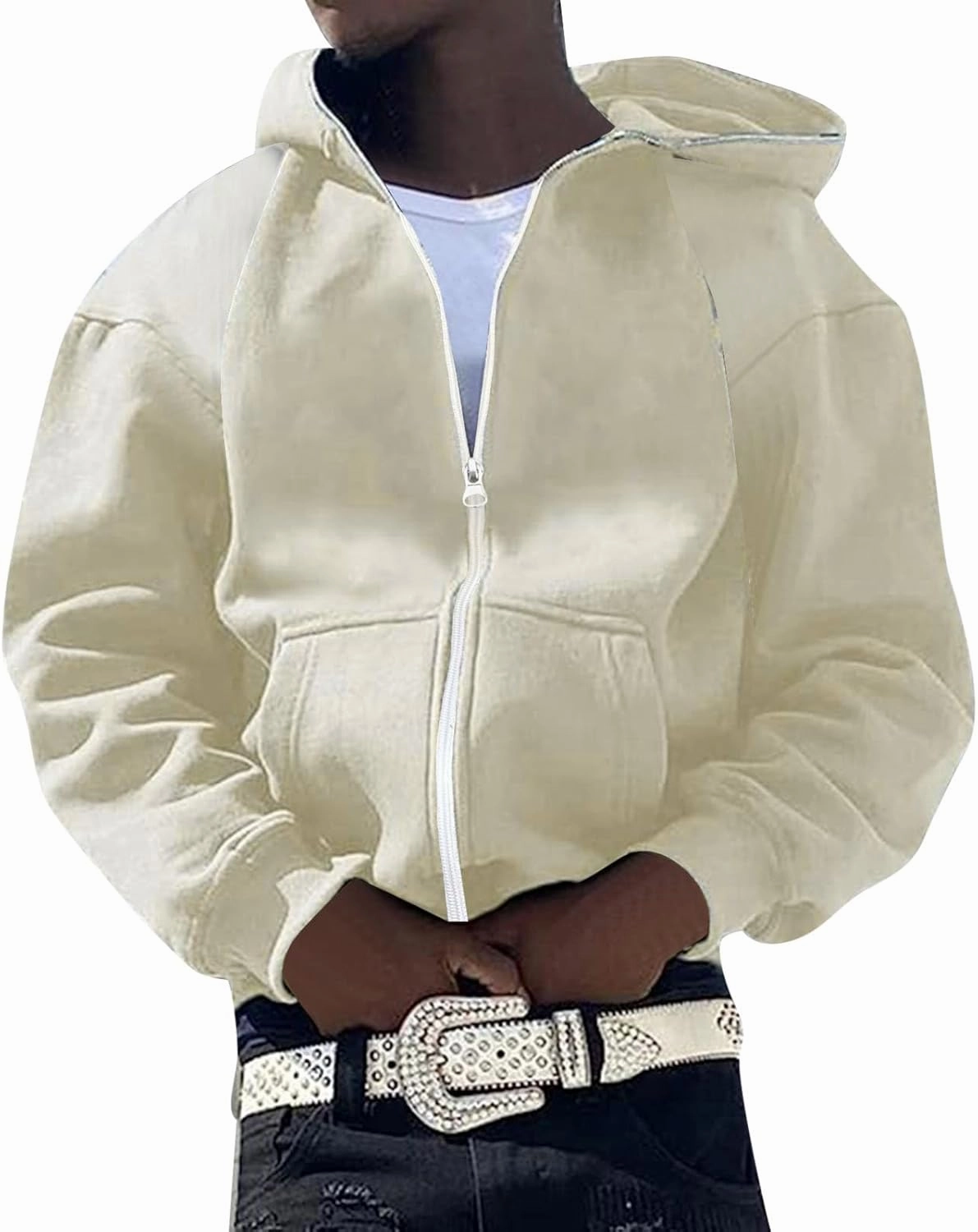 Alalaso Men's Hoodie Lightweight Long Sleeve Novelty Jersey with Hood Regular Fit Stretch Breathable Pullover