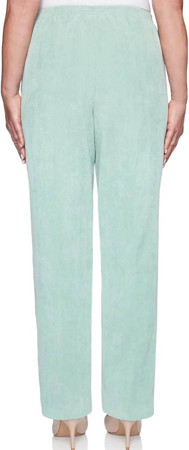 Alfred Dunner Women's Lake Geneva 11 Wale Corduroy Pants - Short Length