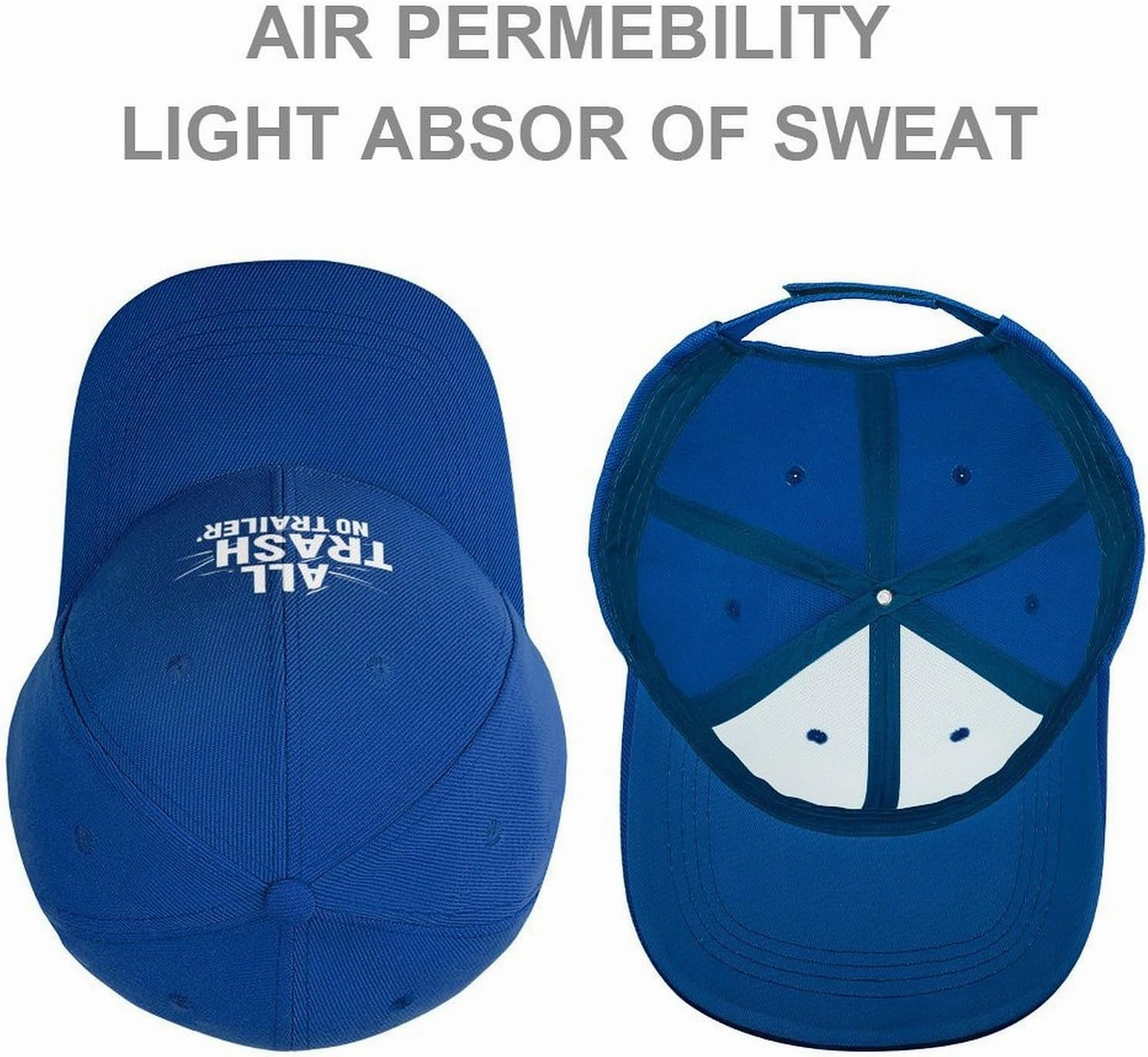 All Trash No Trailer Fashion Baseball Cap Men Women Classic Adjustable Sun Golf Dad Hat Outdoor