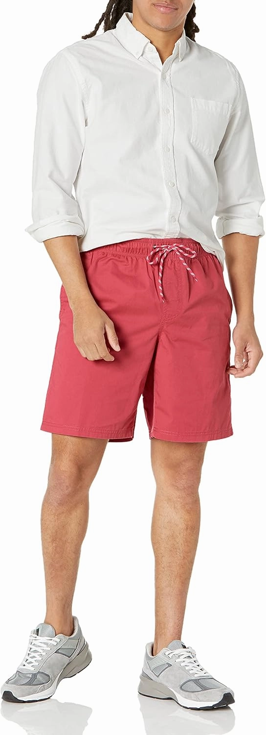 Amazon Essentials Men's 8" Inseam Relaxed-Fit Drawstring Walk Short (Available in Plus Size)