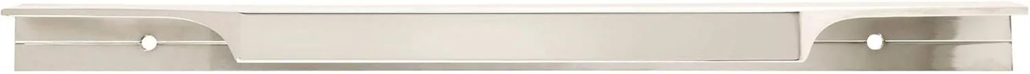 Amerock | Cabinet Edge Pull | Satin Nickel | 8-9/16 inch (217 mm) Center to Center | Extent | 1 Pack | Drawer Pull | Drawer Handle | Cabinet Hardware