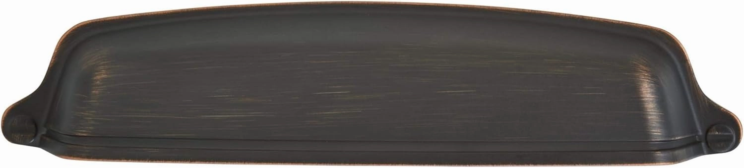 Amerock | Cabinet Cup Pull | Oil Rubbed Bronze | 5-1/16 inch (128 mm) Center-to-Center | Stature | 10 Pack | Drawer Pull | Drawer Handle | Cabinet Hardware