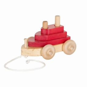 Amish Made Wooden Pull Toy Boat
