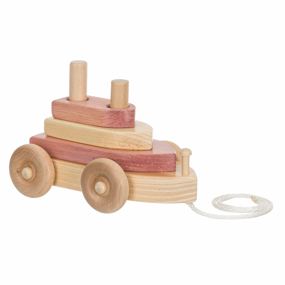 Amish Made Wooden Pull Toy Boat