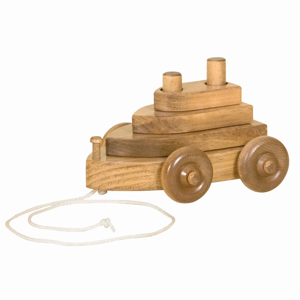 Amish Made Wooden Pull Toy Boat