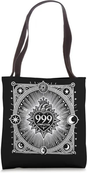 Angel Number 999 Completion Numerology Tote Bag