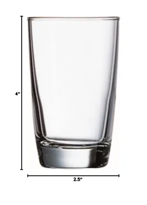 Arcoroc Arc Cardinal Excalibur Fully Tempered Hi Ball Glass, 6-Ounce, Made in USA, Case of 36