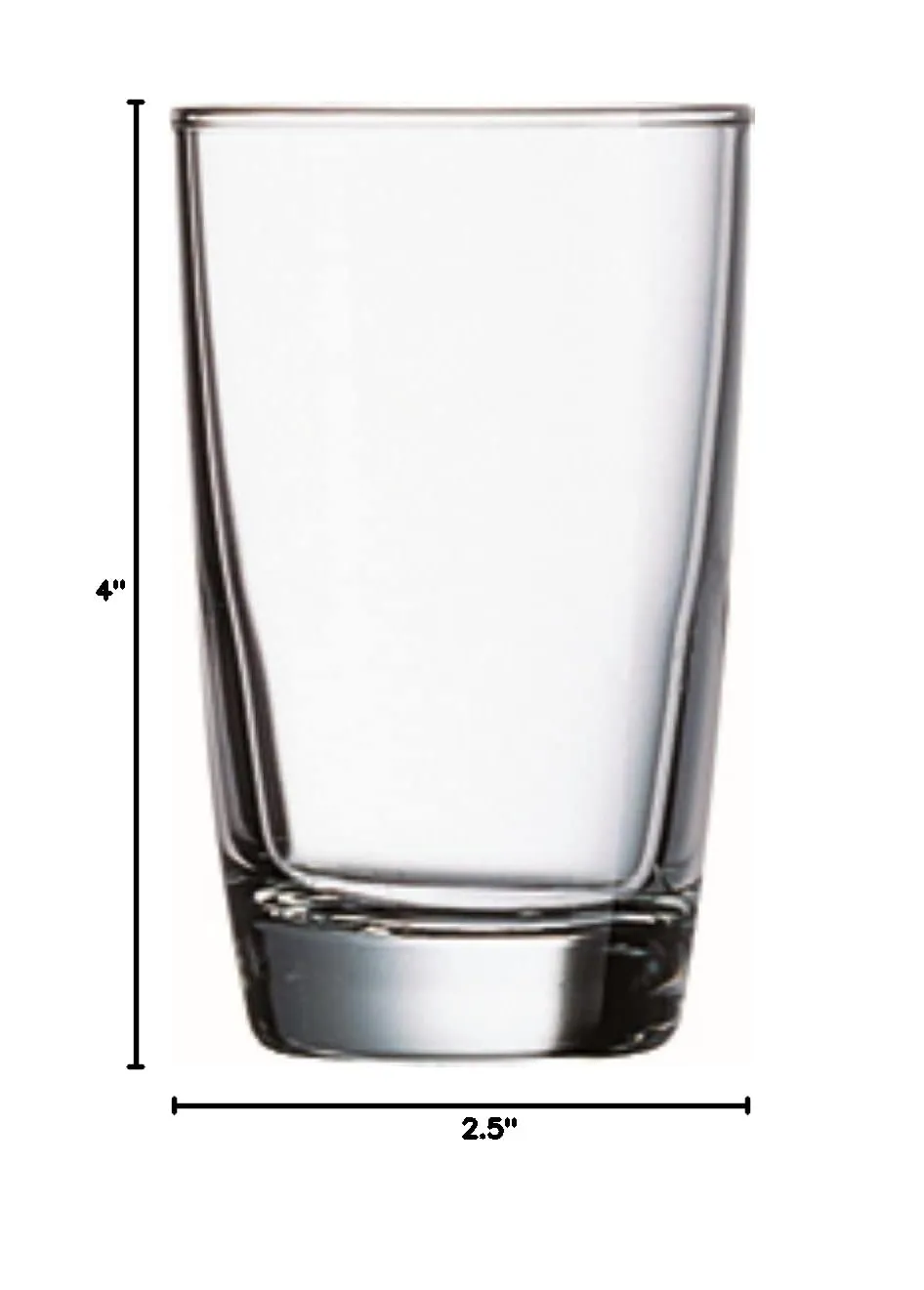 Arcoroc Arc Cardinal Excalibur Fully Tempered Hi Ball Glass, 6-Ounce, Made in USA, Case of 36