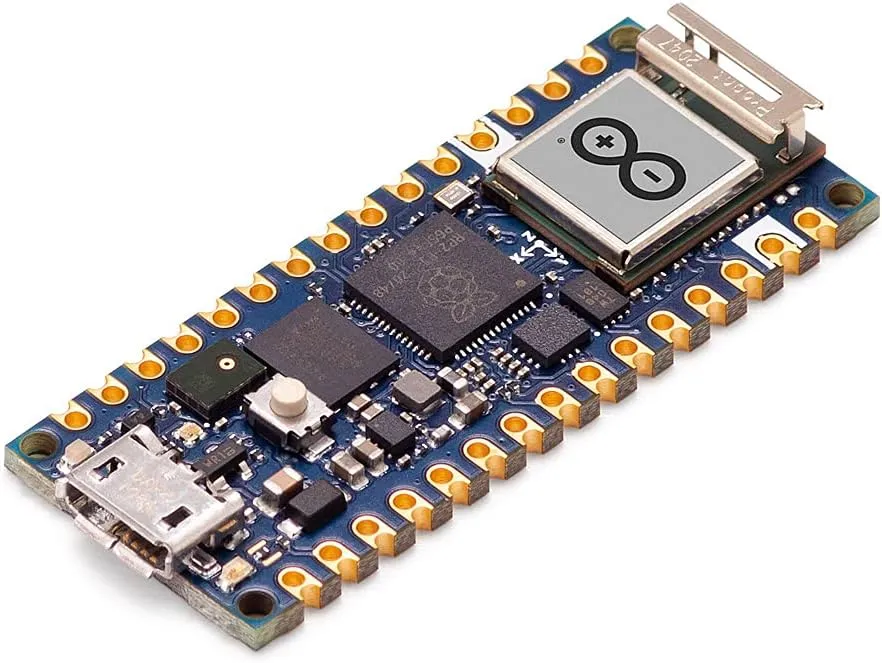 Arduino Nano RP2040 Connect [ABX00052] – Compact Dual-Core Microcontroller with Wi-Fi, Bluetooth 5.0, and 3D Acceleration for IoT & Edge Computing Applications